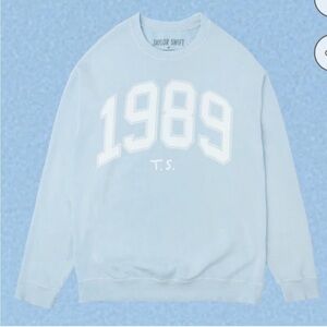 Taylor Swift 1989 T.S. Official Blue Crewneck Sweatshirt